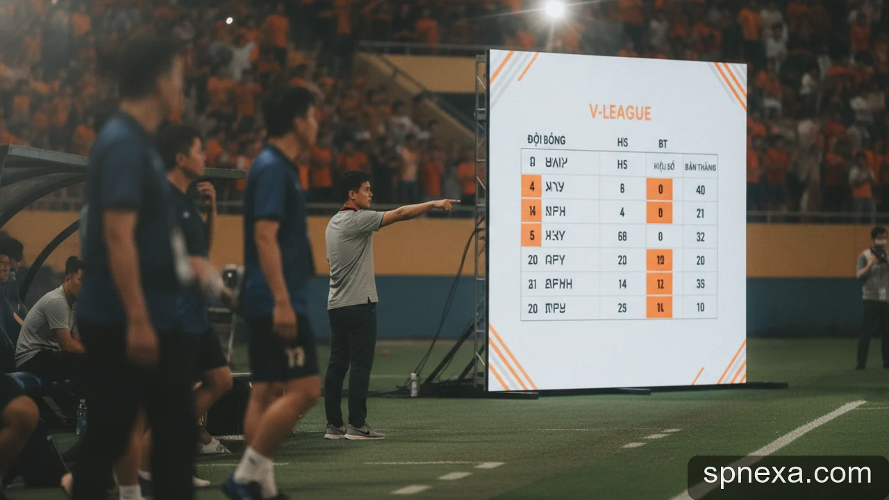 Minh họa cho Bảng Xếp Hạng V-League: Giải Đáp Các Câu Hỏi Thường Gặp Về Cách Tính Điểm Và Vị Trí