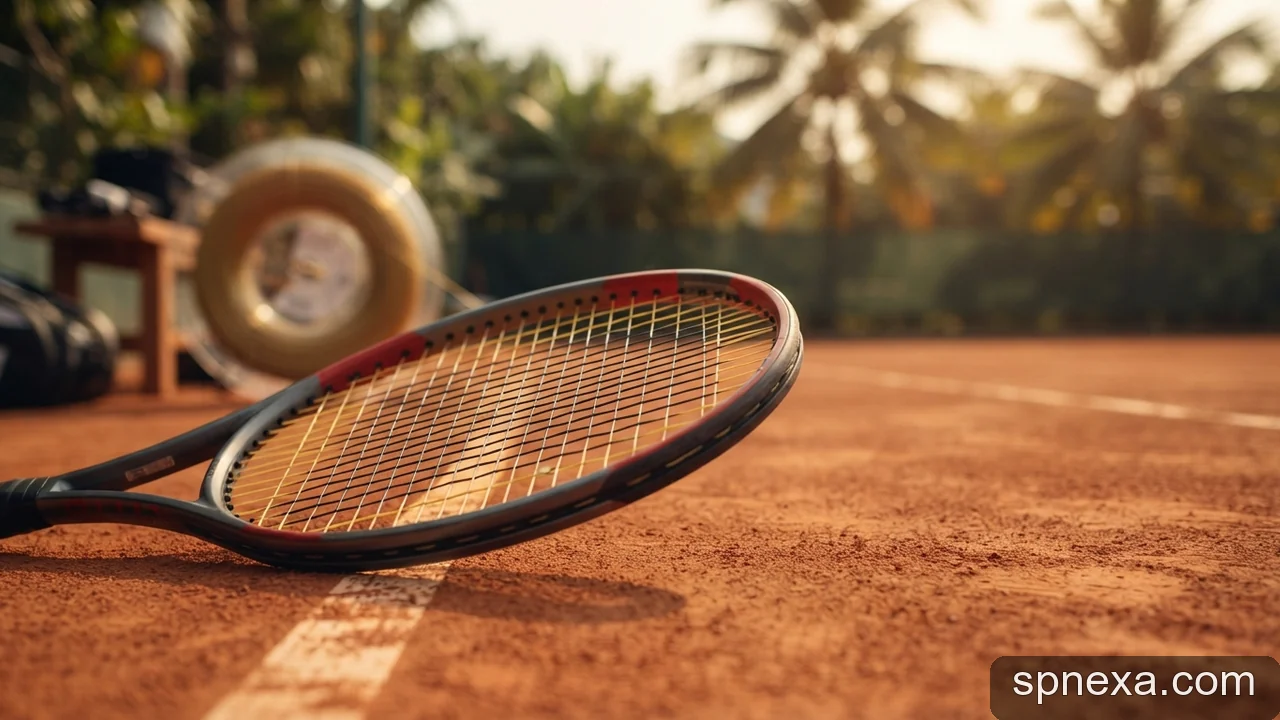 Minh họa: Cách chọn dây cước tennis và độ căng ảnh hưởng thế nào đến lối chơi