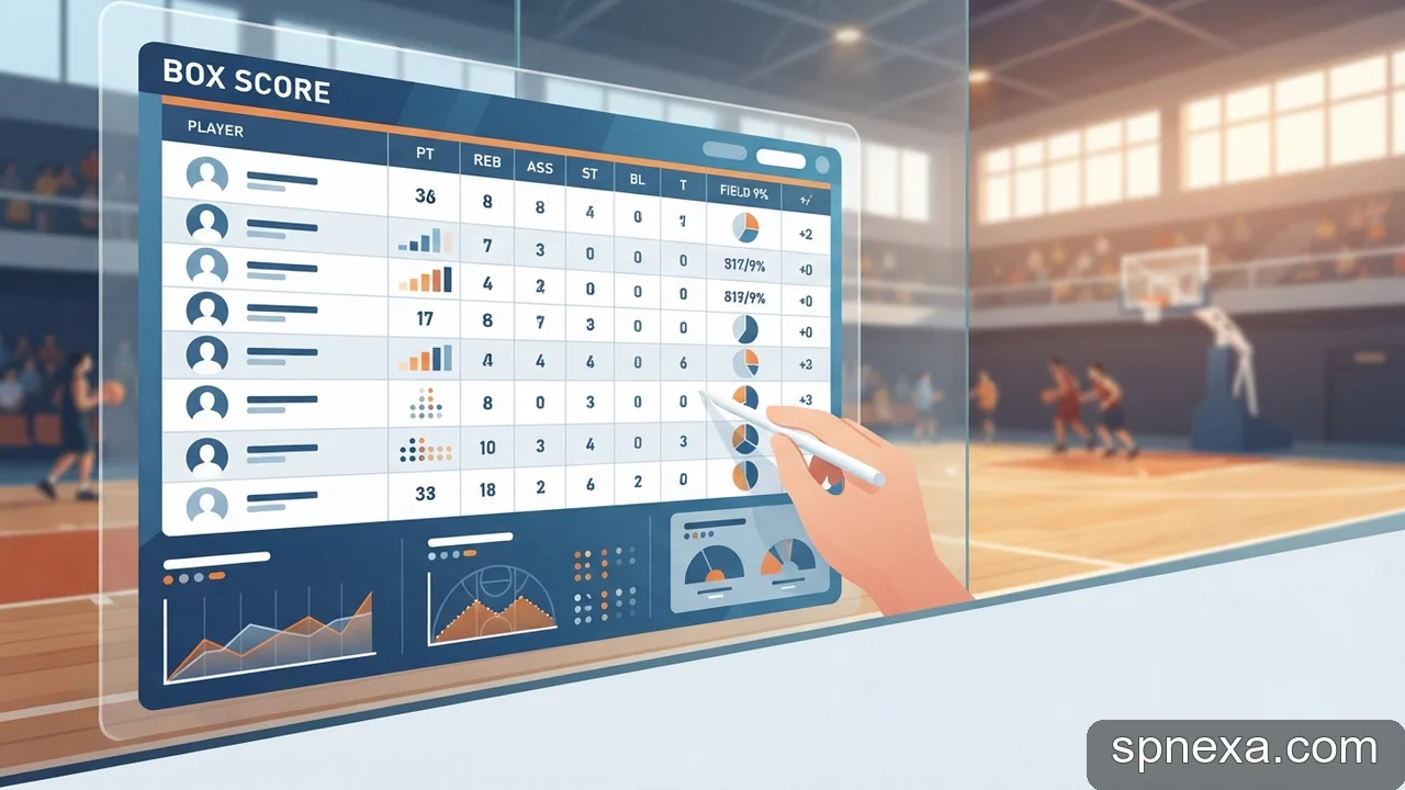 Minh họa cho Cách đọc chỉ số box score bóng rổ cho người mới