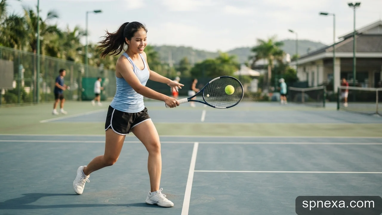 Minh họa: Kỹ thuật đánh cú thuận tay forehand trong tennis cho người mới