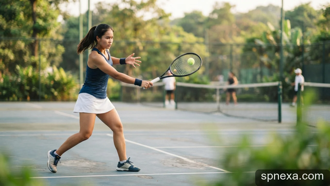 Minh họa: Kỹ thuật đánh trái tay backhand một tay và hai tay trong quần vợt