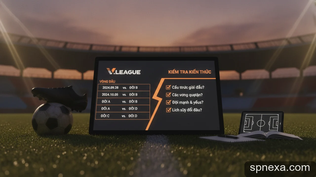 Minh họa bổ sung: Lịch Thi Đấu Giải V.League: Checklist Tự Kiểm Tra Kiến Thức Về Các Vòng Đấu Quan Trọng