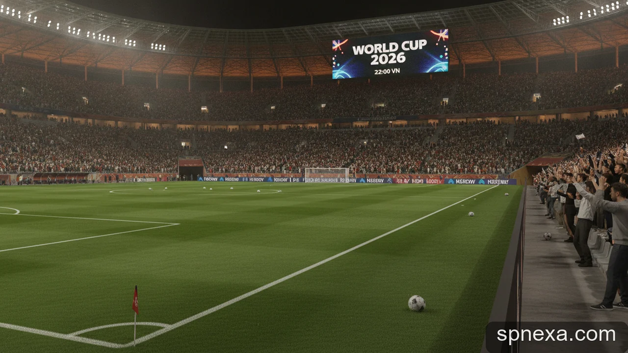 Minh họa cho Lịch thi đấu World Cup 2026 theo giờ Việt Nam: Hướng dẫn cách theo dõi và phân tích chiến thuật