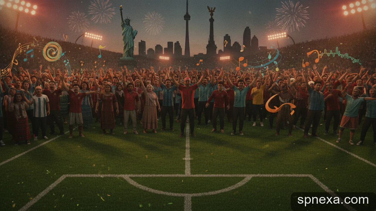 Minh họa cho Nhạc World Cup 2026: Phân Tích Giả Định Về Tác Động Của Bài Hát Chính Thức Đến Không Khí Giải Đấu