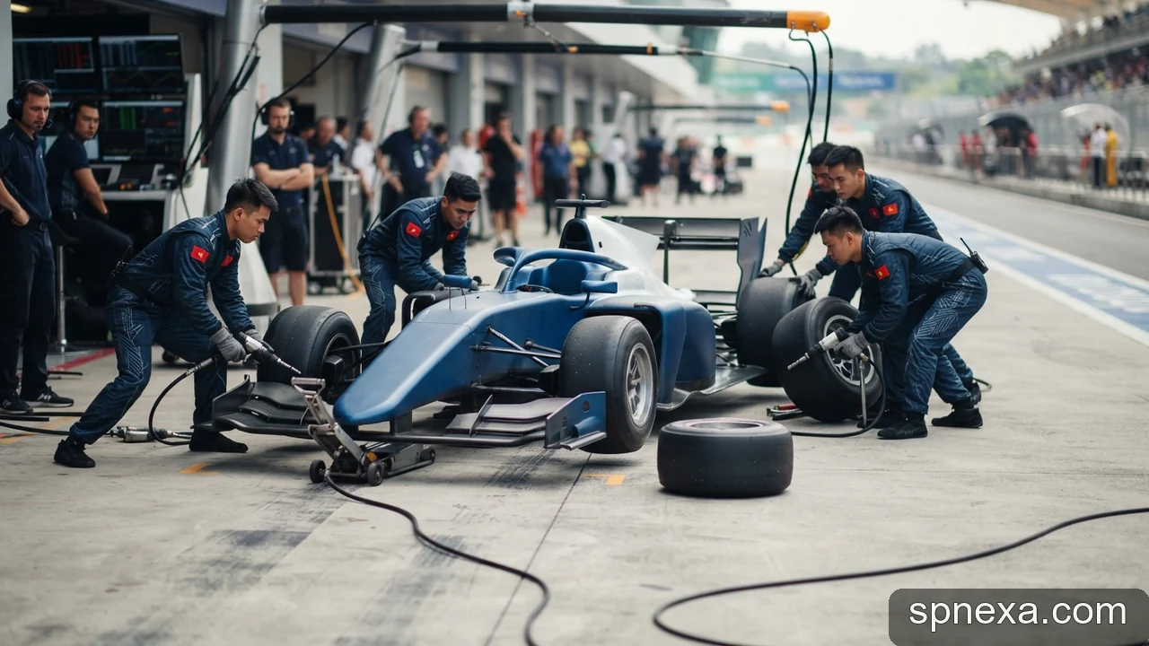 Minh họa cho Pit stop gồm những công việc gì và vì sao thời gian rất quan trọng?