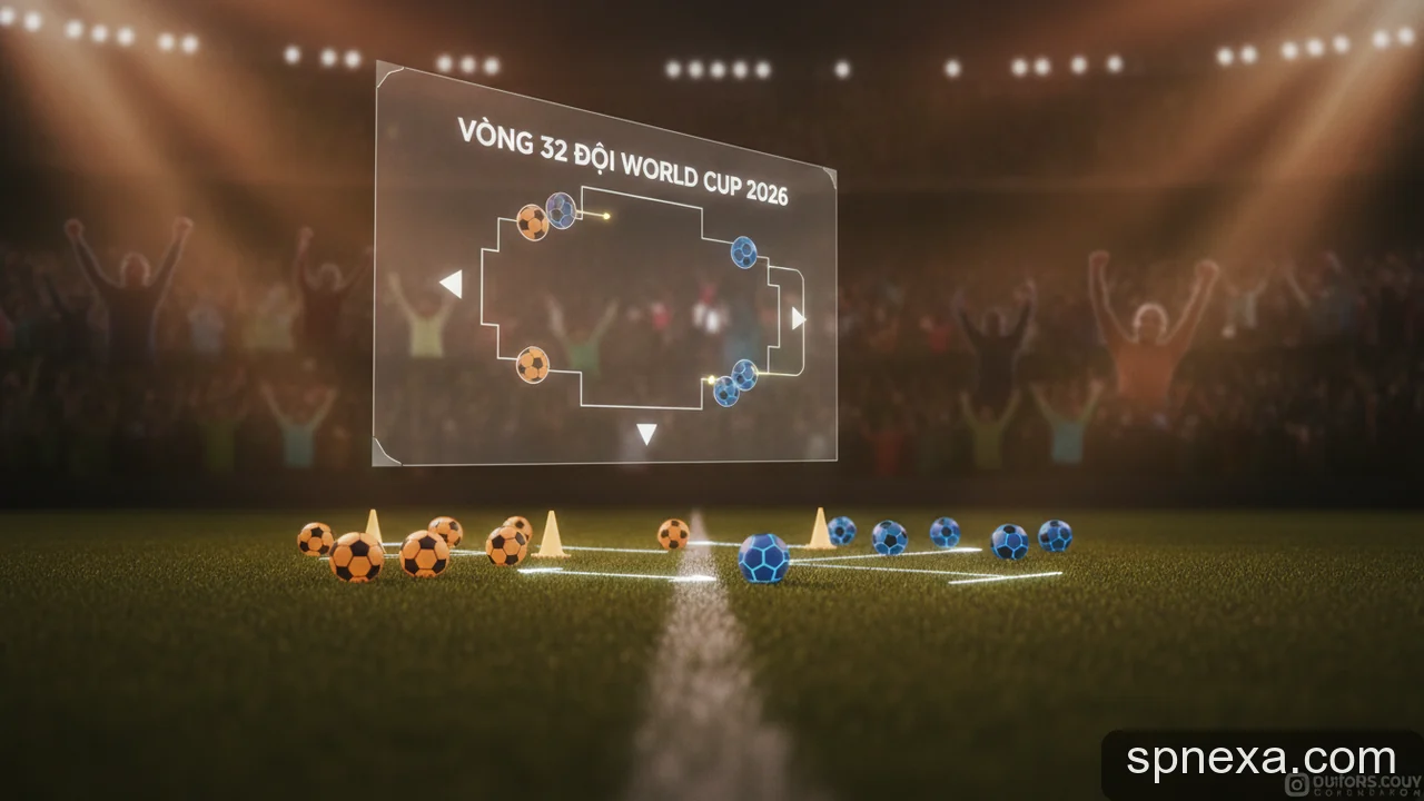 Minh họa cho Vòng 32 đội World Cup 2026: Hướng dẫn từng bước cách thức thi đấu và tiến vào vòng trong